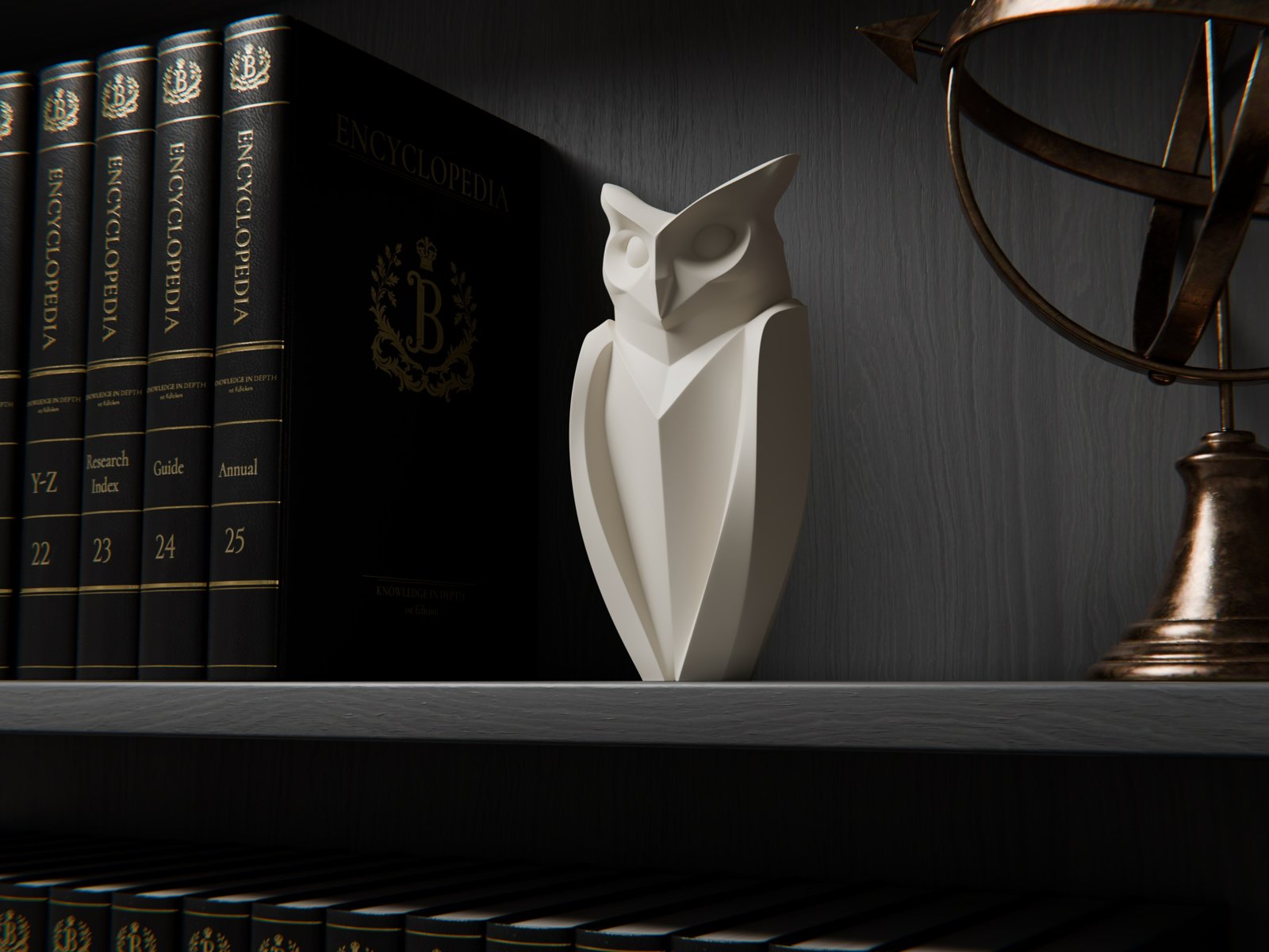 Hibou sculpté 1