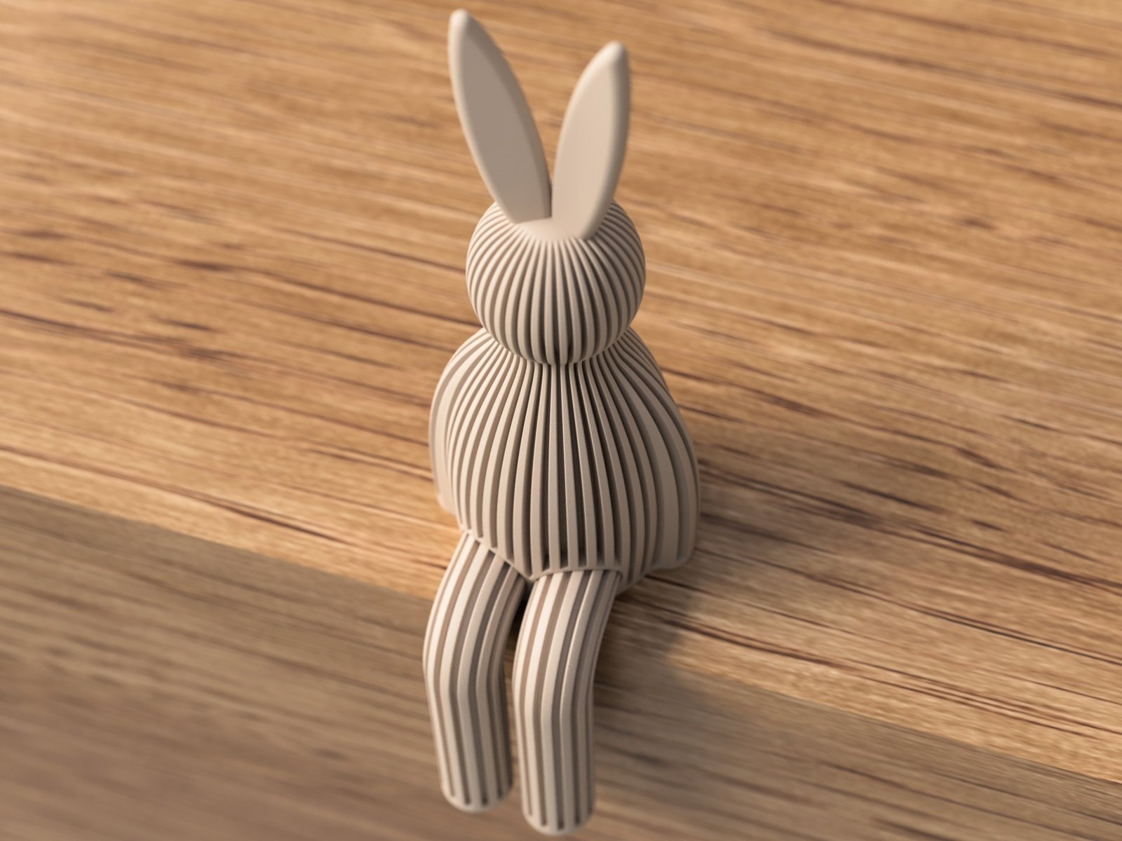 Lapin de Pâques assis 4