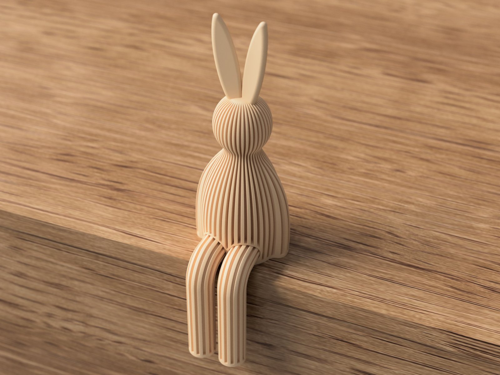Lapin de Pâques assis 8