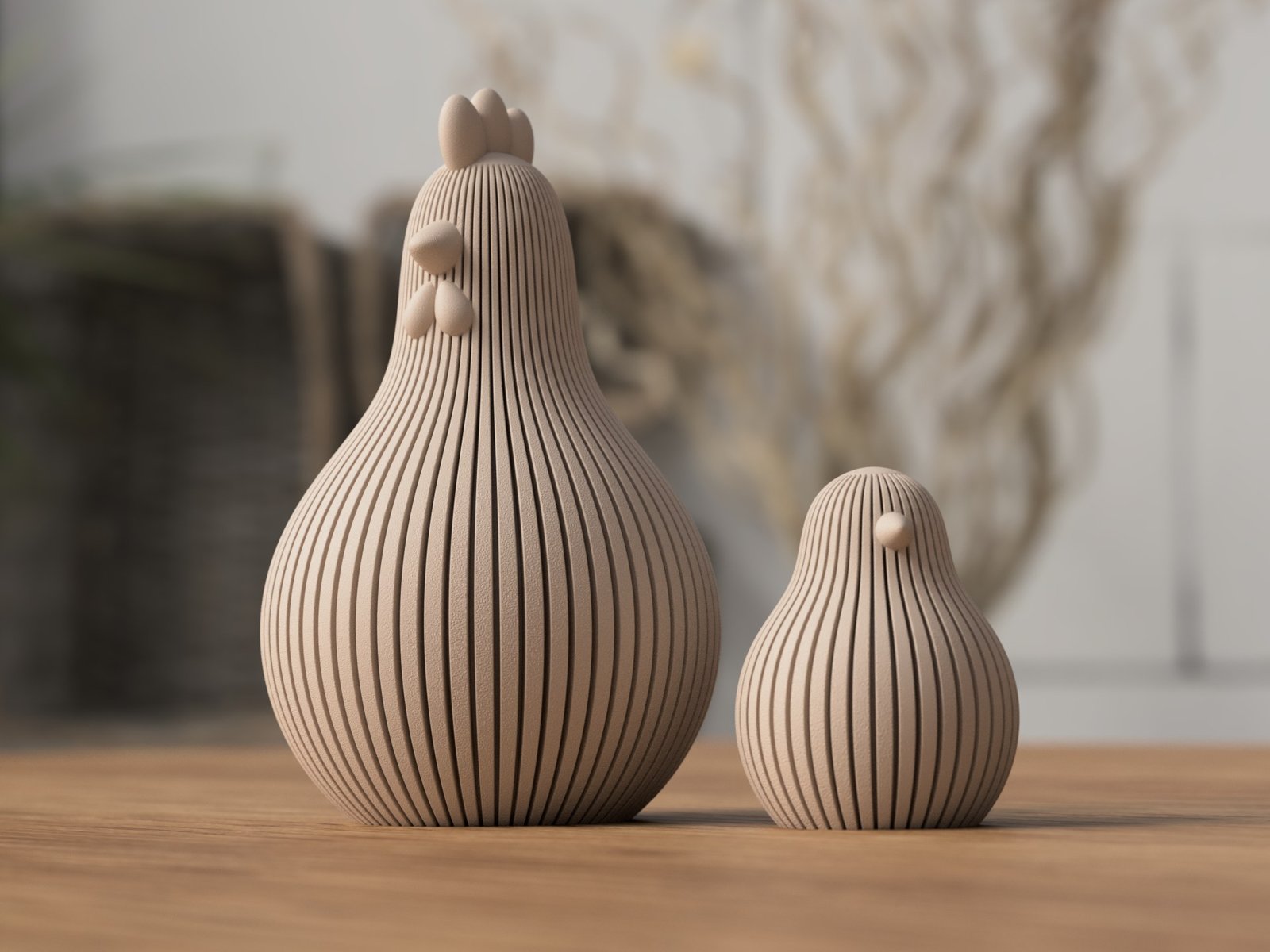 Poule et poussin de Pâques 1