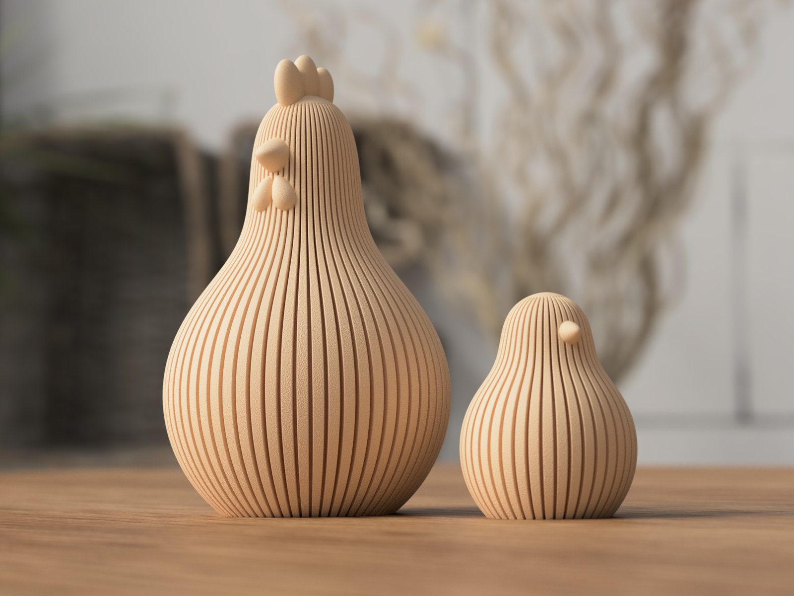 Poule et poussin de Pâques 3