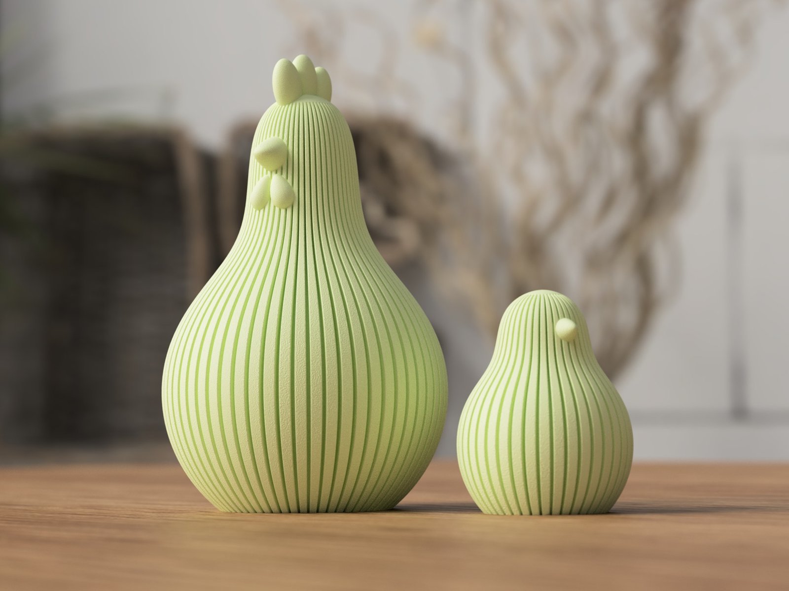 Poule et poussin de Pâques 6