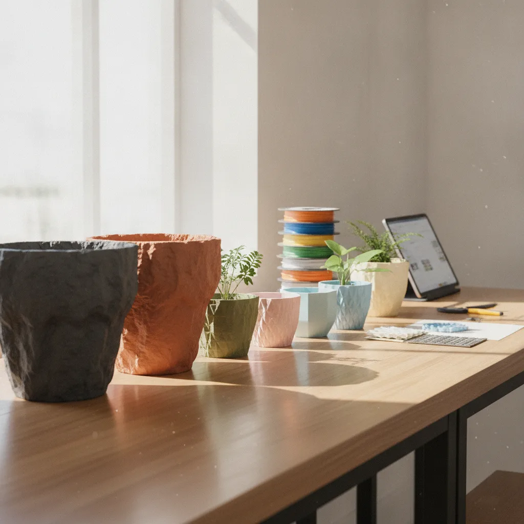 impression 3d pot de fleur design