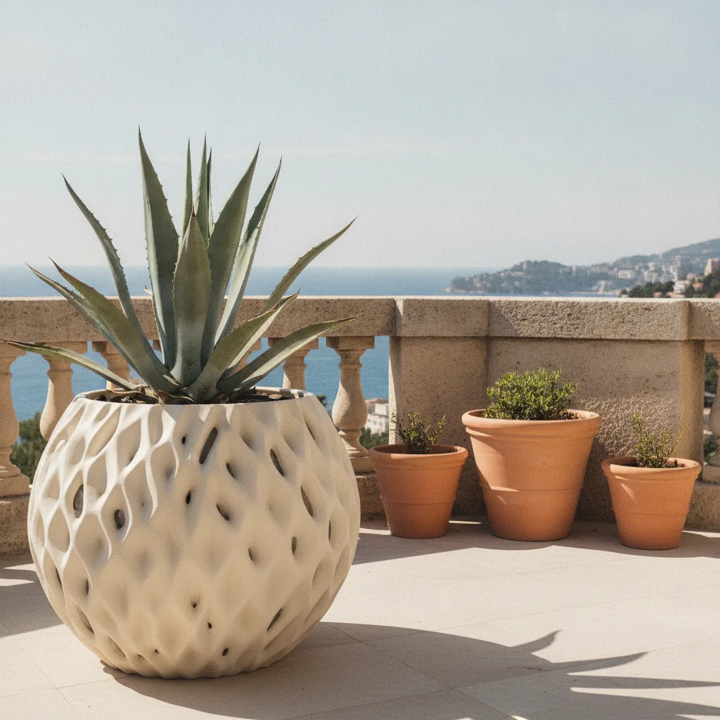 impression 3d pot de fleur design